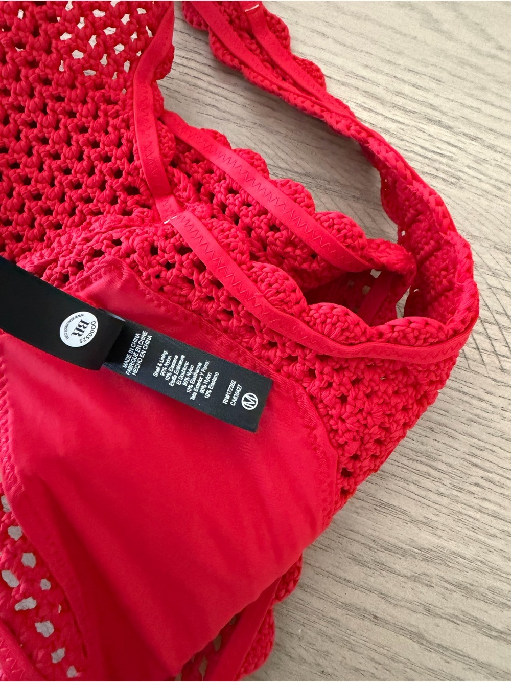 Beach Riot Red Crochet Bikini Top - Picture 5 of 5